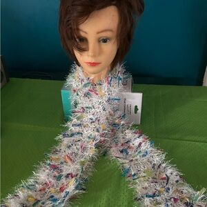 Colorful fun fur handmade scalf